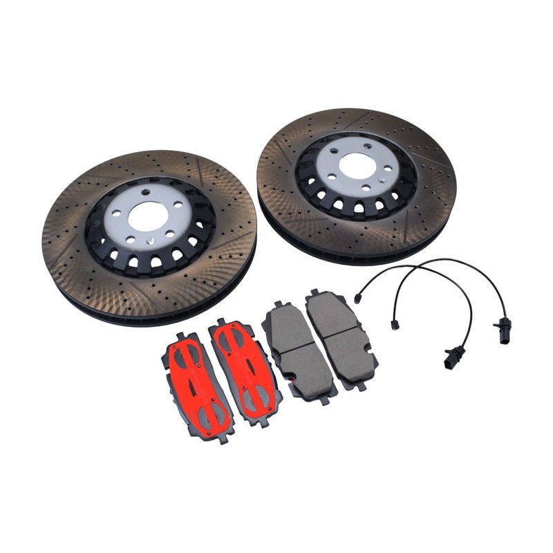 2X Disc Brake Rotors & Pads Set 375mm Front Left & Right For 2019-2021 Audi A8