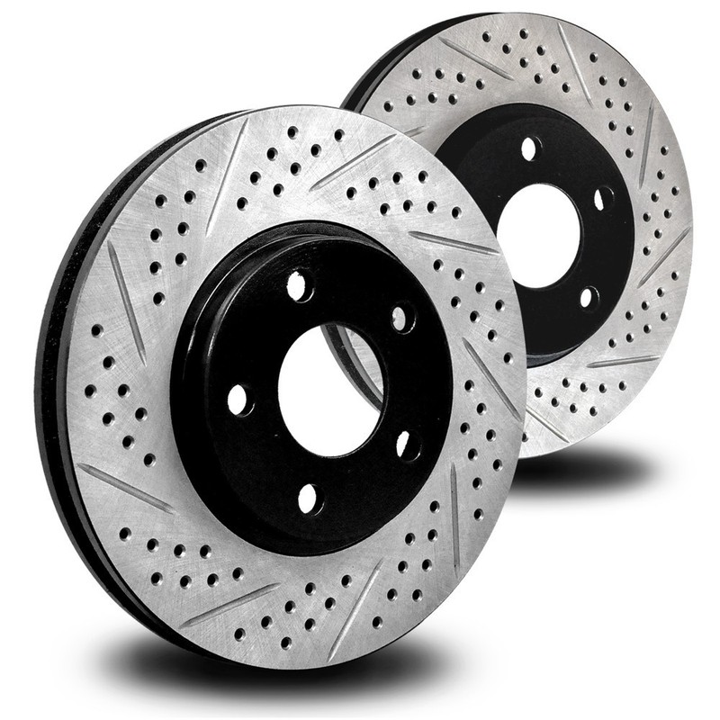 LAN018FFD 300mm Front Evoque S60 S80 V60 V70 XC70 Brake Rotor Cross Drill & Slot