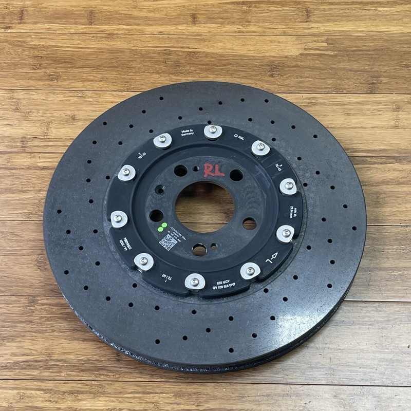 2021-2025 Audi RS7 4K8 4.0L AWD Carbon Ceramic Brake Caliper & Rotor Set 21k OEM gallery
