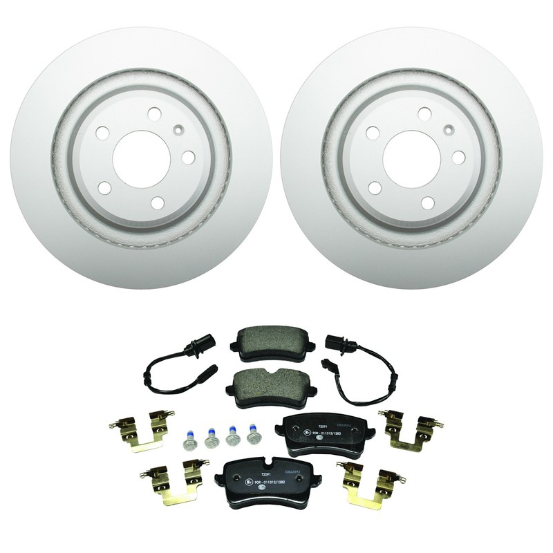 Hella Rear Rotors Low-Met Disc Brake Pad Kit For A8 Quattro L Base CTUB CPNA FI