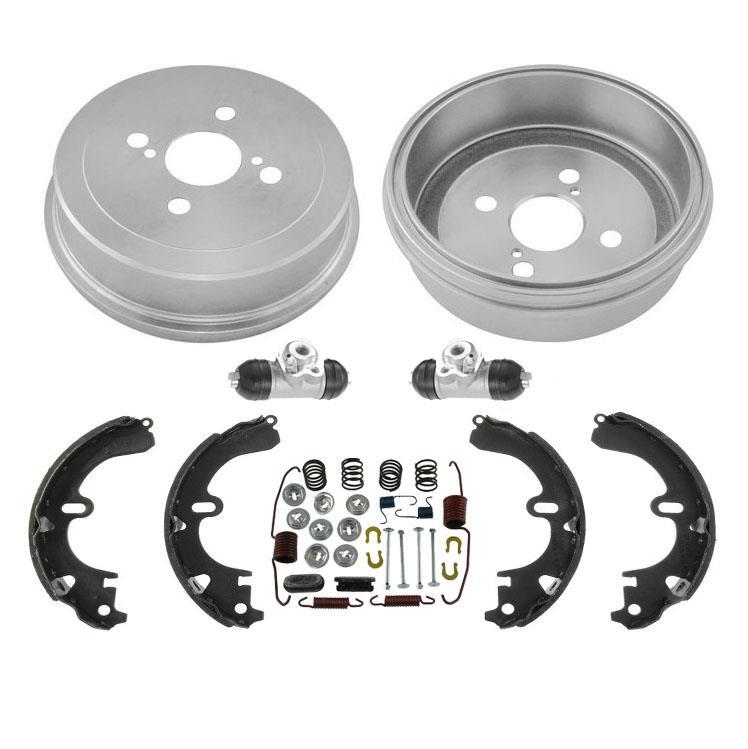 R Drums Shoes Sprs 88-92 For Toyota Corolla 4-Door Front Wheel Drive 6pc Kit gallery