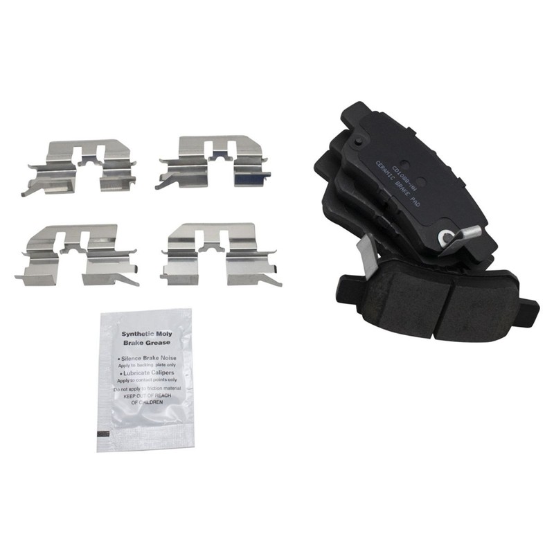TRQ Disc Brake Pad & Rotor Ceramic Front & Rear Set for 05-10 Honda Odyssey gallery