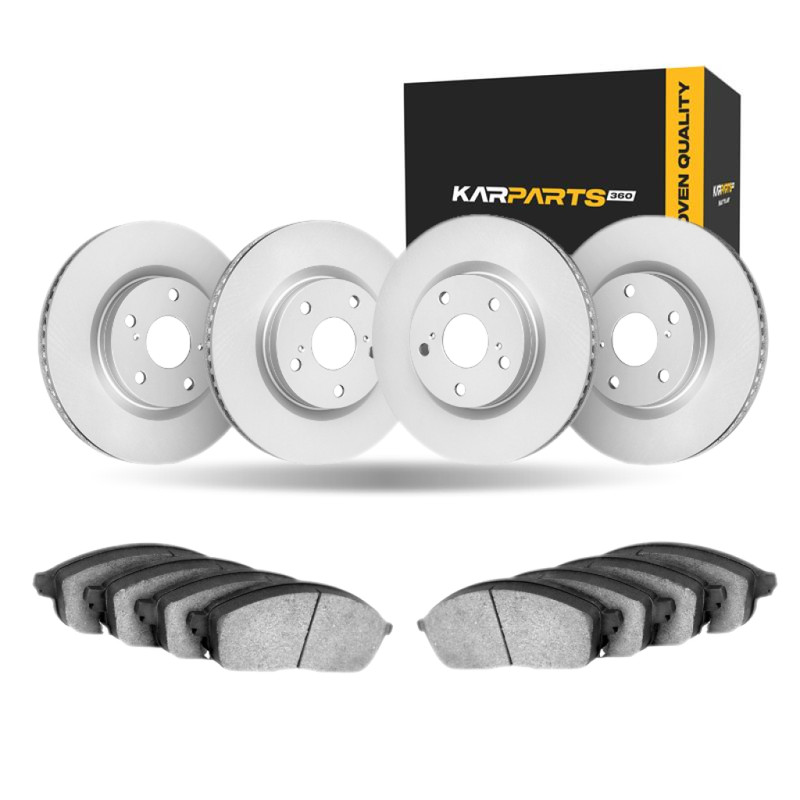 For BMW 760i 2005 2006 Brake Set Front And Rear | Cast Iron | Plain Rotor Style