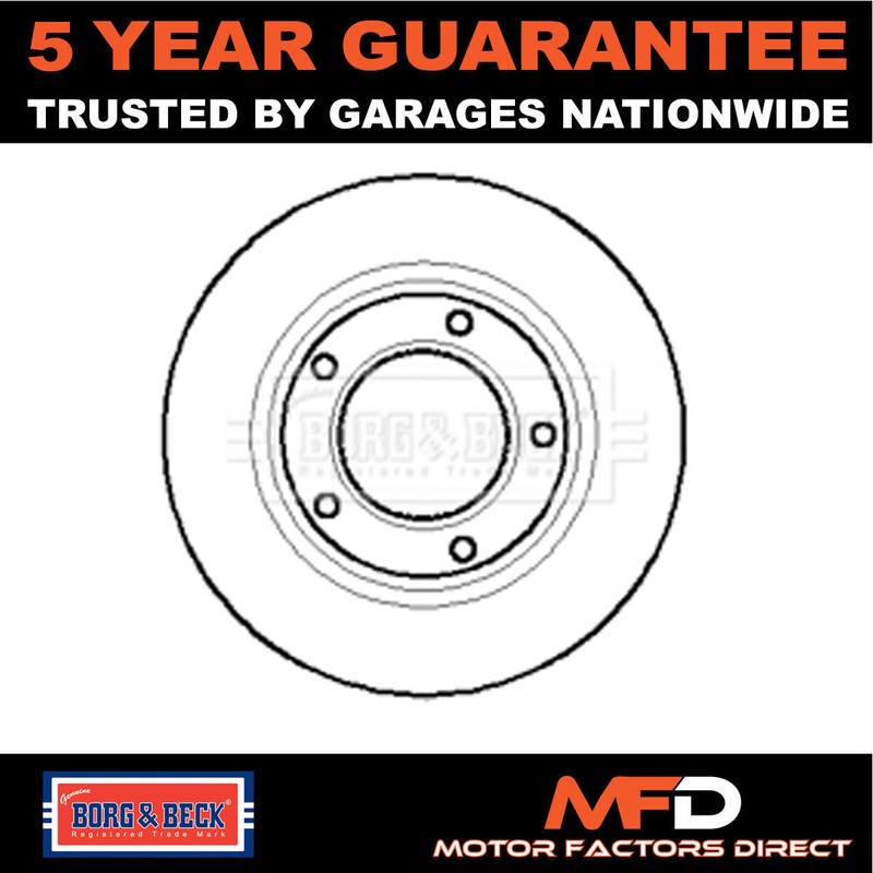 Fits Land Rover Defender Discovery 110 1x Brake Disc Front Rear Borg & Beck