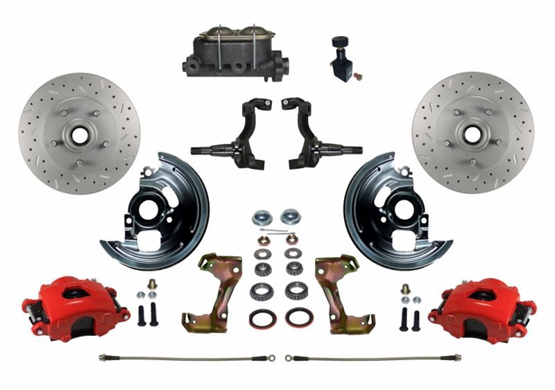 Leed Brakes RFC1002-305X Disc Brake Kit Front Conversion Manual Vented Rotors