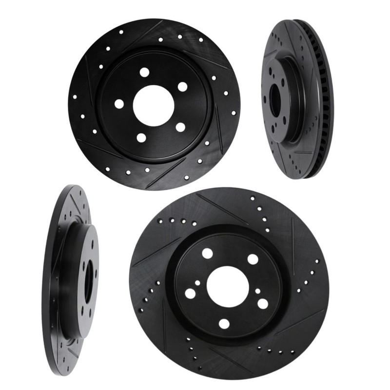 For Mazda 3 2019-2025 Rotor Set | Front And Rear | Vented | Drilled And Slotted gallery