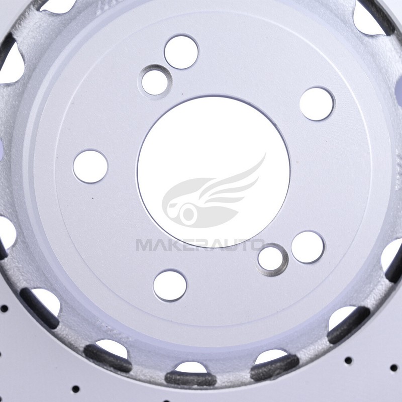 Rear Left+Right Brake Drilled Disc Rotors For BMW F85 F86 X5 X6 M Pair gallery