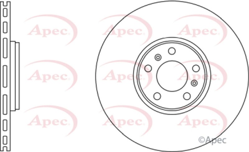 Apec Rear 1x Brake Disc Fits Bentley Continental Flying Spur Audi A8 VW Phaeton gallery