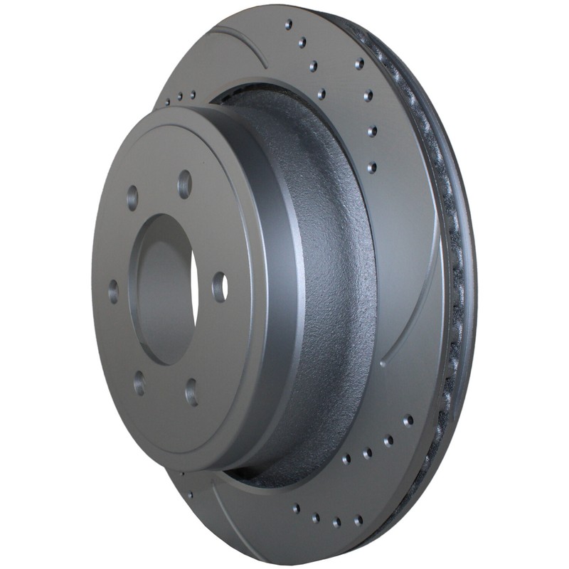 Rear Brake Kit 348mm Drilled Rotors TRW Pro Metallic Pads For Ford F-150 '12-'19 gallery
