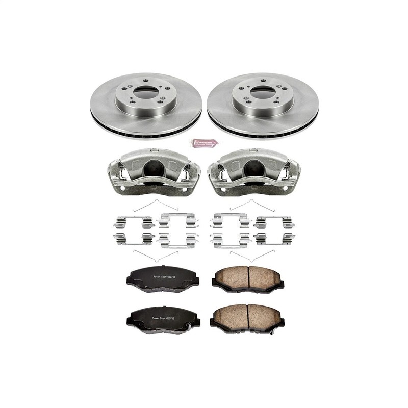 KCOE1043A Powerstop Brake Kit With Calipers 2-Wheel Set Front Coupe Sedan gallery