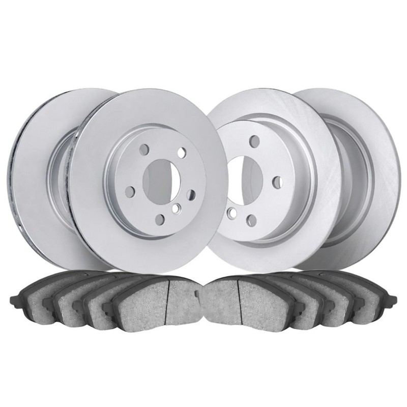For Mini Cooper 2020 2021 Brake Rotor Set Front and Rear | Coated gallery