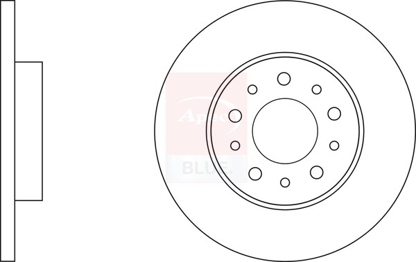 2x Brake Discs Pair Solid fits FIAT 500L 199LYD1B 1.6D Rear 12 to 18 199B5.000 gallery
