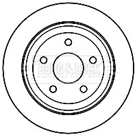 2x Brake Discs Pair Solid Rear 316mm BBD4792 Borg & Beck Set 052060147AA Quality gallery