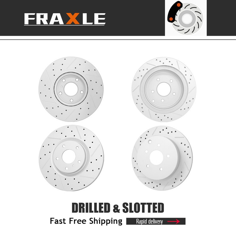 For Infiniti M35h M37 X Q70 Nissan Murano 2005 2006- 2019 Front Rear Brake Rotor