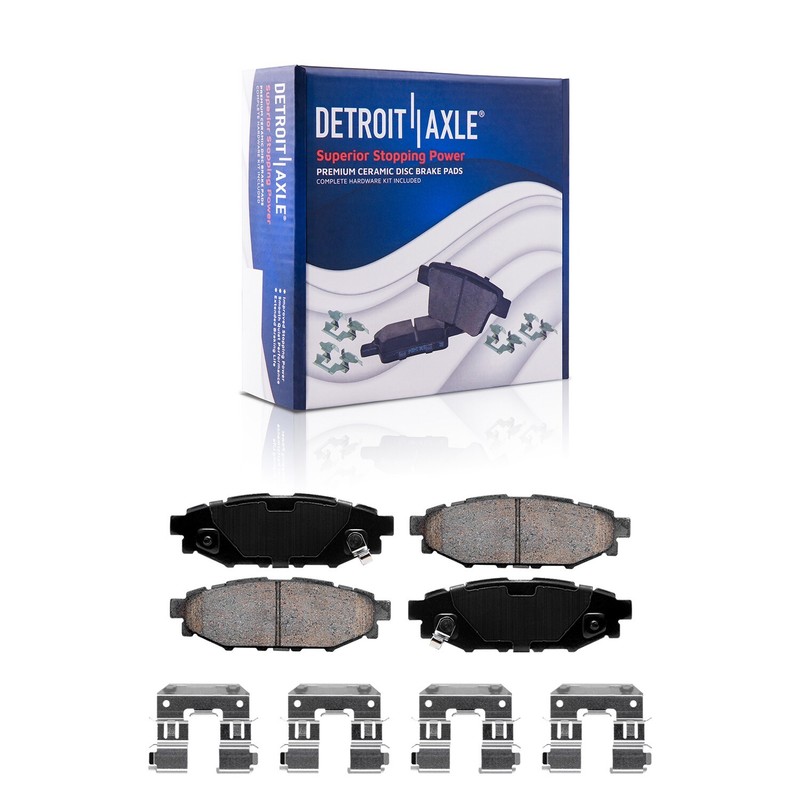 Front Rear Drilled Slotted Rotors Brake Pads for Subaru XV Crosstrek Forester gallery