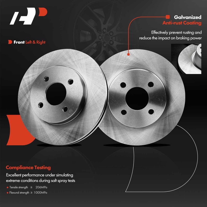 A-Premium 2x Disc Brake Rotors Front Side for Chevy Cobalt Pontiac G5 Saturn Ion gallery