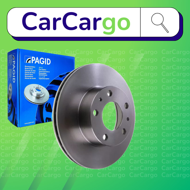 Pagid Vented Front Brake Discs Pair Fiat Ducato 2.5 D Combinato 1994-2002 280 mm