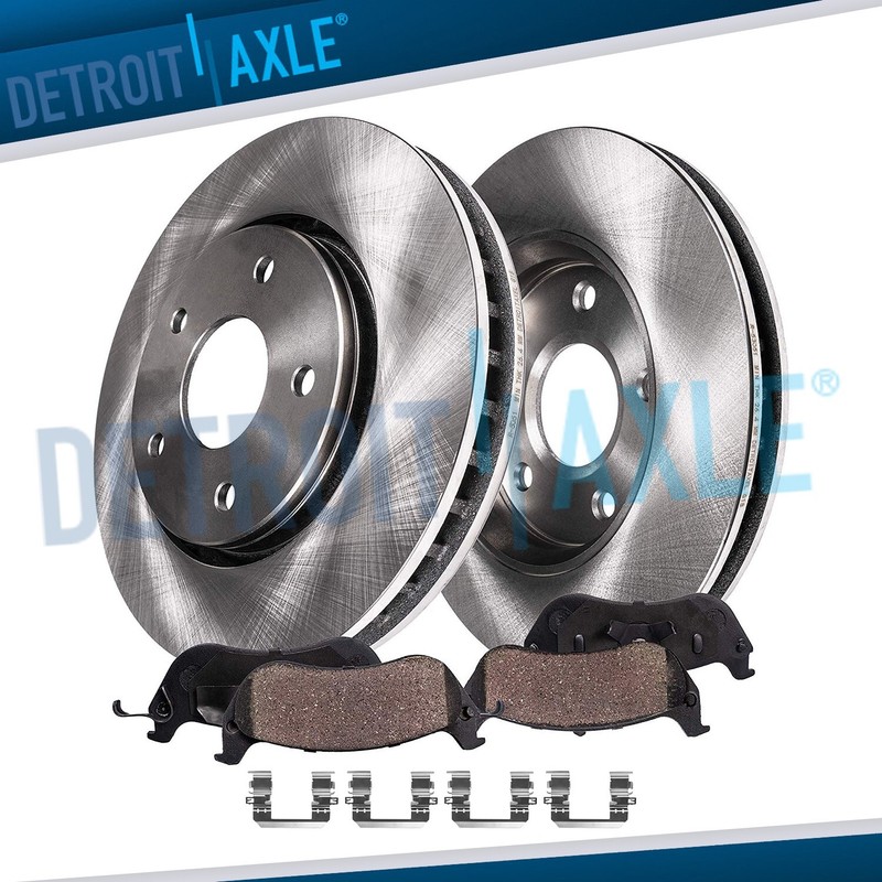 345mm Front Brake Rotors Ceramic Brake Pads Kit for 2021 2022 Genesis G80 2.5L