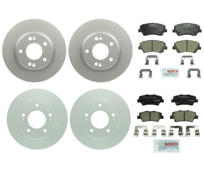 Bosch Front 280mm Rear 261mm Brake Kit Disc Rotors Ceramic Pads For Hyundai FWD