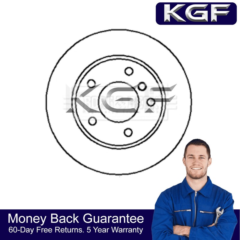 KGF Front Brake Disc Fits Land Rover Discovery 1998-2004 2.5 TD5 3.9 SDB000380