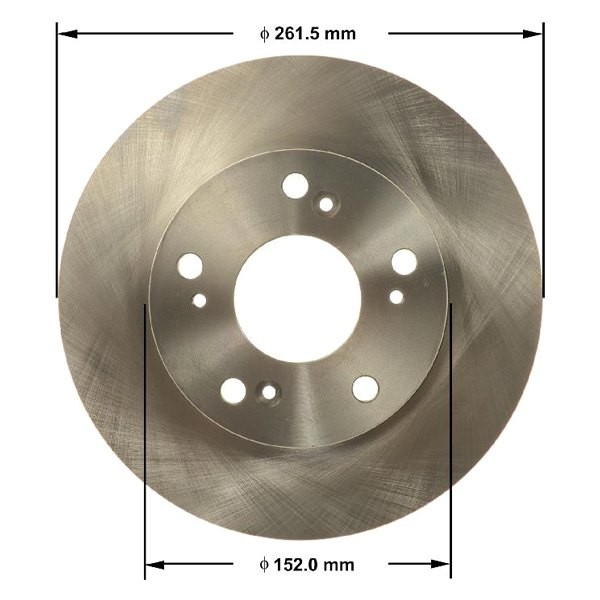 For Honda Civic 2012-2015 Bendix PRT6145 Global Premium Vented Front Brake Rotor gallery