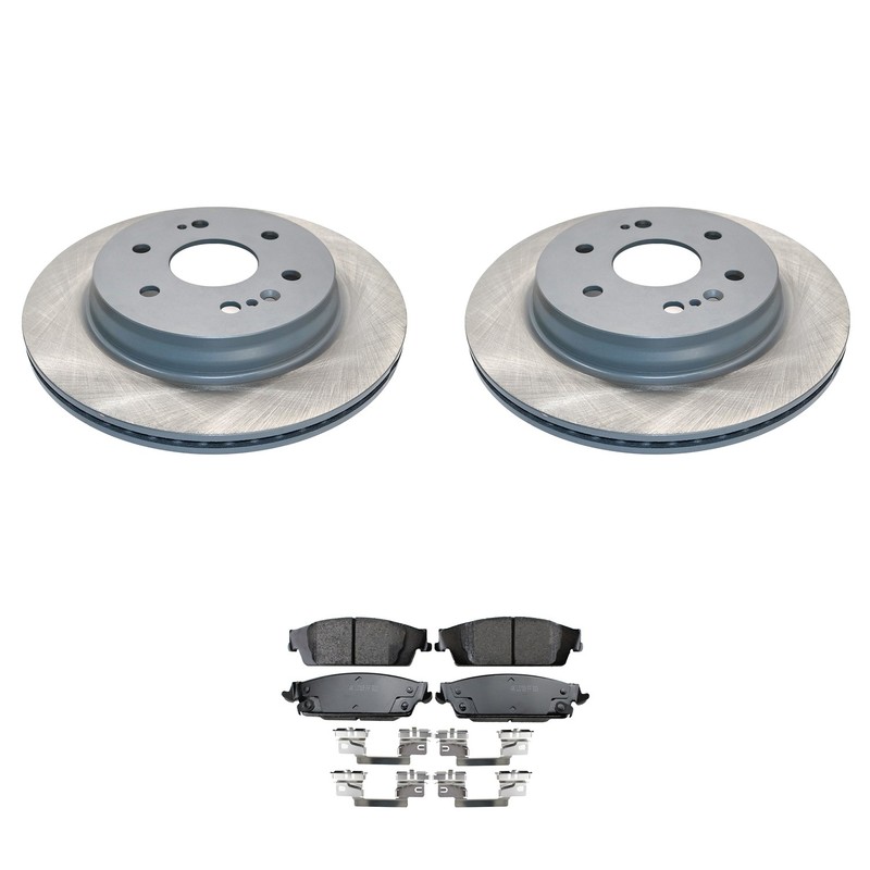 DuraGo Rear Rotor Akebono ProACT Ceramic Disc Brake Pad Kit For Silverado1500 LD