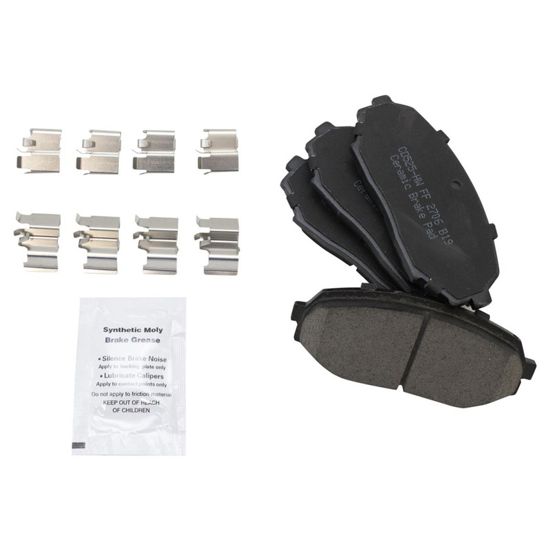 Performance Brake Rotor Drilled Slotted Zinc & Posi Ceramic Pad Front & Rear Kit gallery