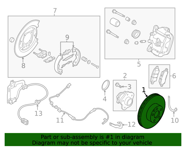 Genuine Nissan Disc Brake Rotor 43206-6CA1B gallery