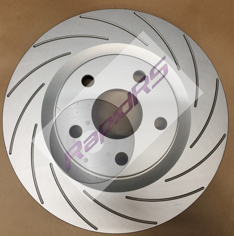 BMW X5 E53 3.0TD, 3.0L, 4.4L X3 3.0L TD SLOTTED BRAKE DISC ROTORS GROOVED 332MM gallery