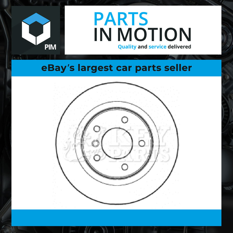 2x Brake Discs Pair Solid fits BMW 118 E81, E87 2.0 Rear 07 to 11 N43B20A 296mm