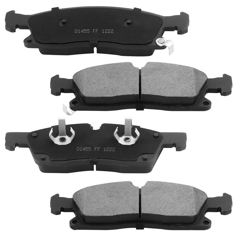 Front Slotted Brake Rotors + Pads for 2011-17 Jeep Grand Cherokee Dodge Durango gallery