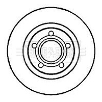 Front Rear 1x Brake Disc Fits VW Passat 1996-2005 Audi A4 1997-2008 8E0615301P gallery