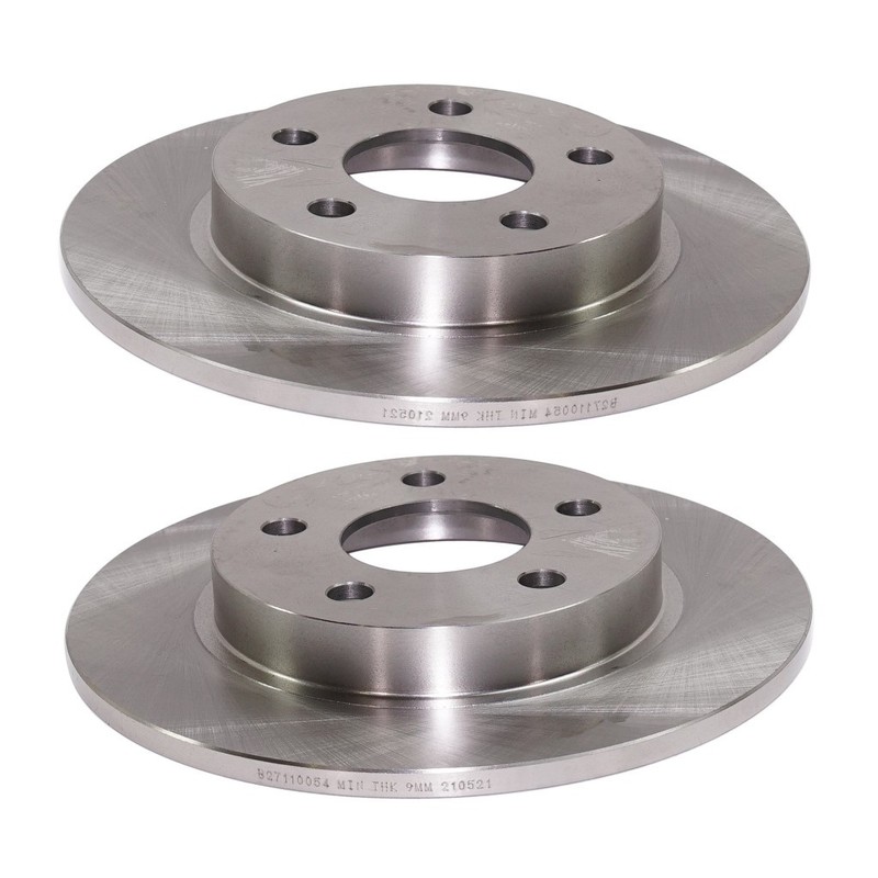 For Oldsmobile Aurora 1995-1999 Brake Discs Rear | Pair Cast Iron Natural 5 Lugs