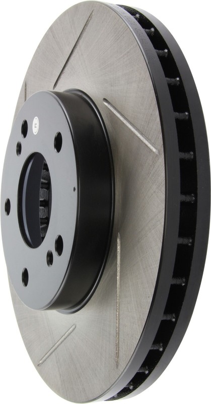 StopTech Sport Slotted 1-Piece Front Right Brake Rotor for 89-96 Nissan 300ZX gallery