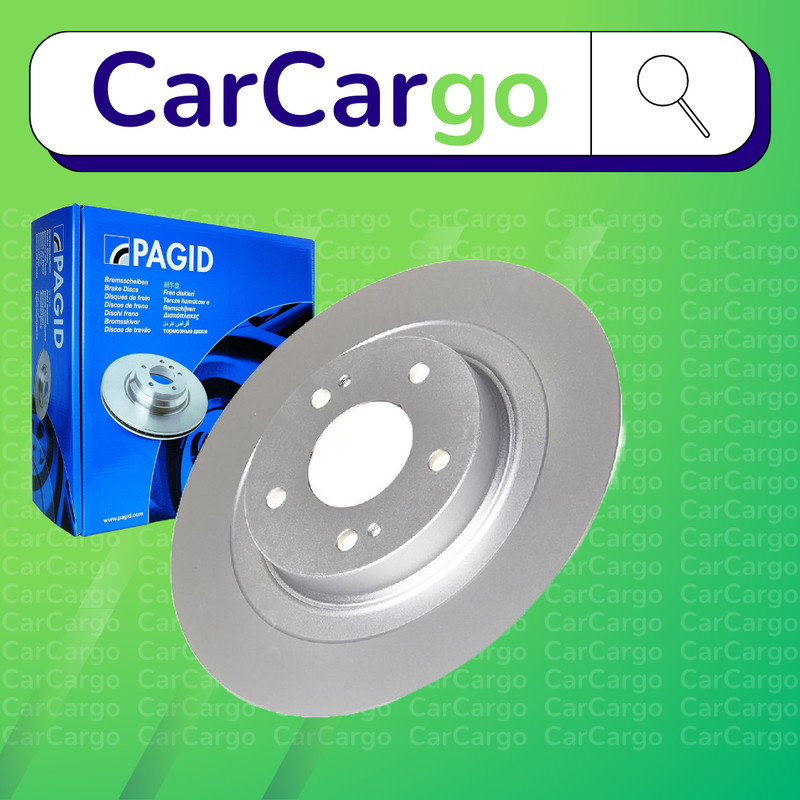 Pagid Solid Rear Brake Discs Pair Mitsubishi Outlander 2.0 4WD 2012-2024 302 mm