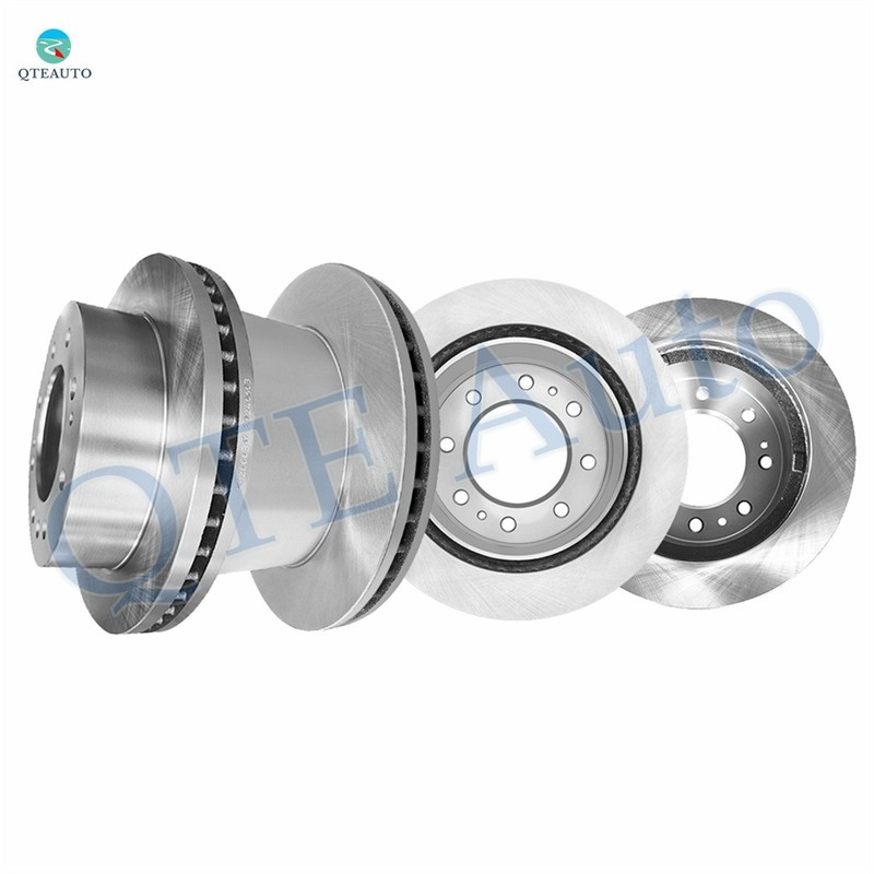 Set 4 Front 355-Rear 360 Brake Rotors For 2011-2015 Chevrolet Silverado 3500 HD