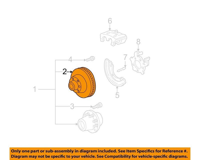 FORD OEM 07-12 F-250 Super Duty Rear Brake-Rotor 5U2Z1V125ME