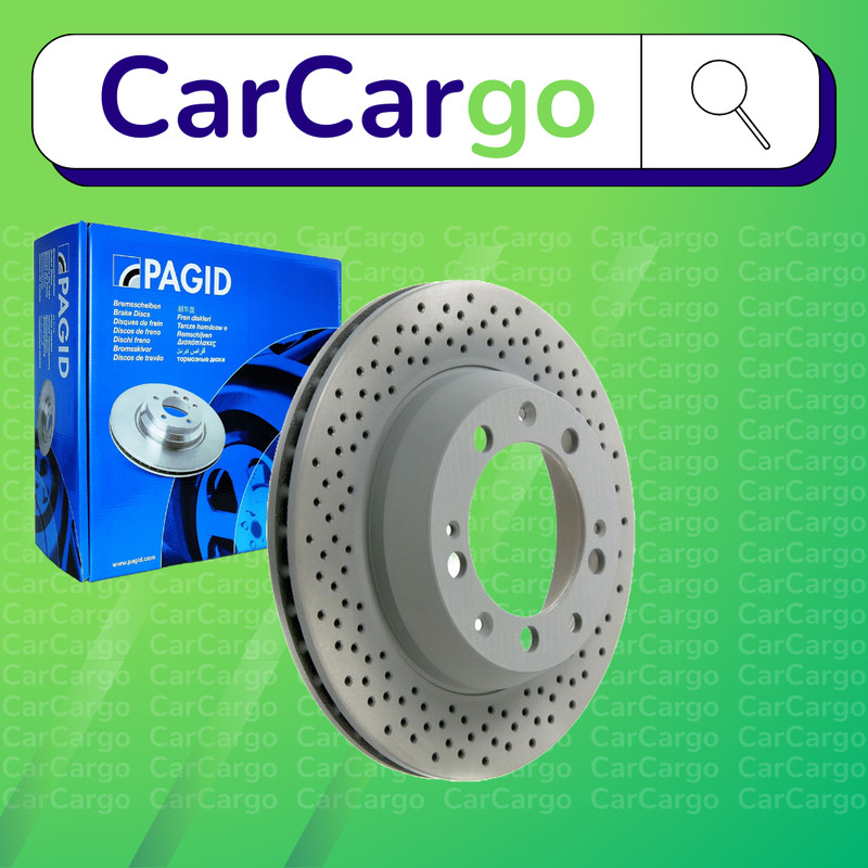 Pagid Vented Rear Brake Discs Pair For Porsche 911 3.6 Carrera 1993-1997 299 mm