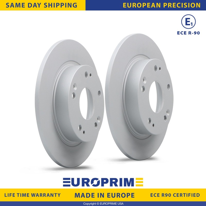 10.23 inch Rear Brake Rotors Set for 06-11 Acura CSX 13-15 ILX 06-15 Honda Civic