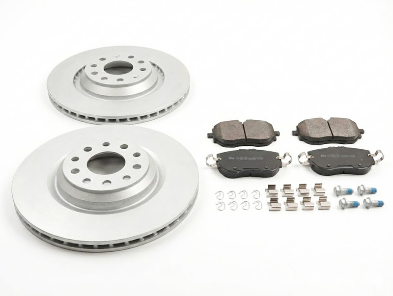 Front Coated Brake Discs & Pads For Skoda Enyaq Elroq 2020 – 340mm X 27mm Set