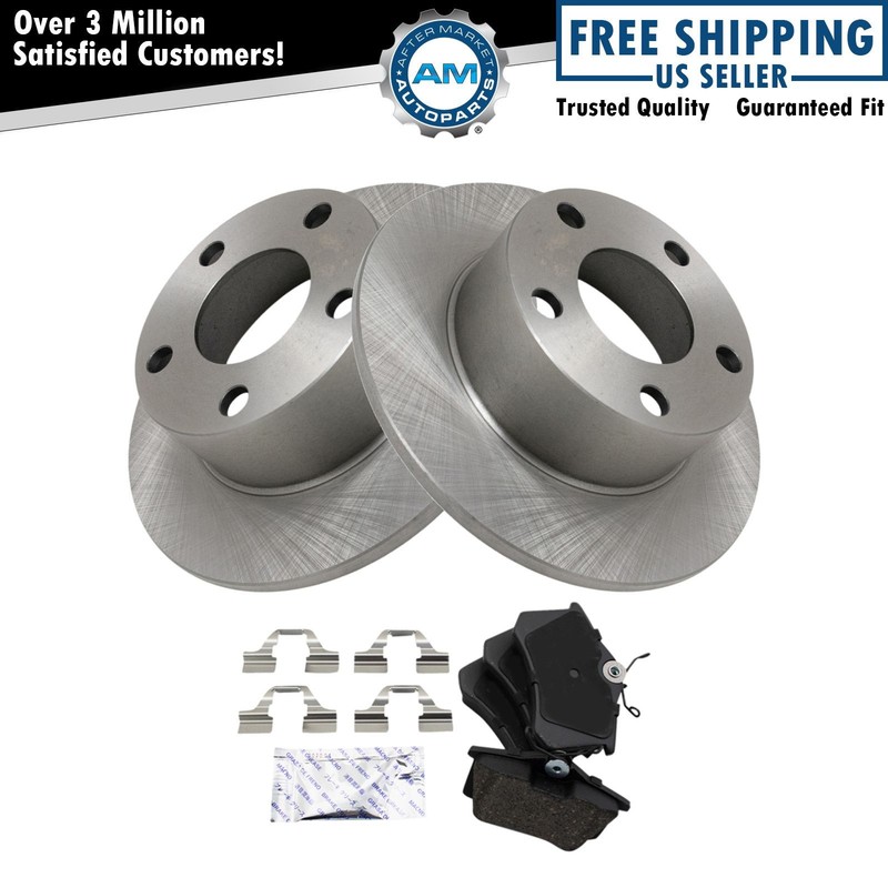 Rear Brake Pad & Rotor Kit Ceramic For 98-04 A6 04-05 Passat