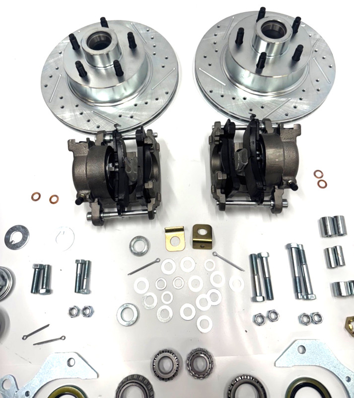 Fits Ford & Mercury Cars 1949 1950 1951 Front Disc Brake Conversion Kit Drilled gallery