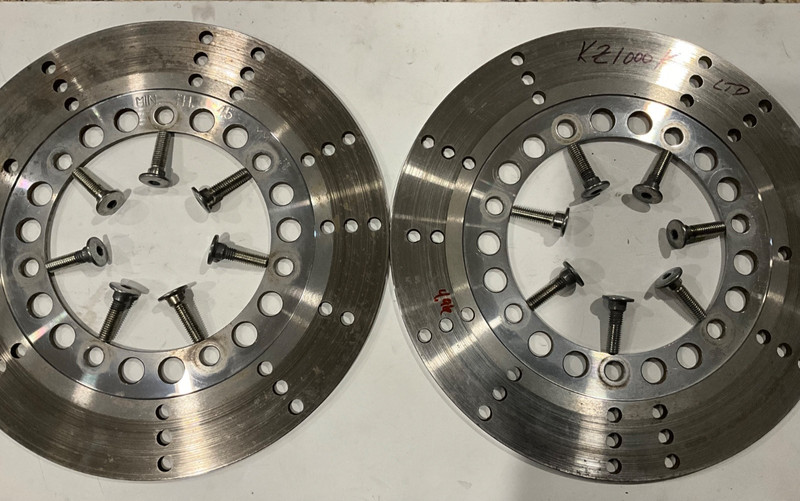 Fr Disc Silver 1980-1983 Kawasaki KZ 1100 LTD 550 Front Brake Rotor KZ1100 1000