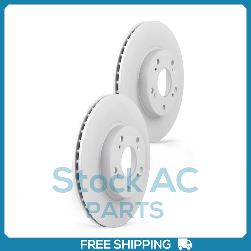 New 2PCS Front Coated Vented Disc Brake Rotor Fits Acura CSX, ILX