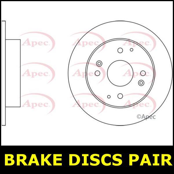 Brake Discs Pair Rear FOR ROVER 600 620 2.0 93->99 Diesel Petrol Apec gallery