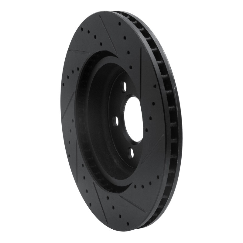 R1 Concepts Front Left Drilled & Slotted Brake Rotor for Dodge Challenger 09-23 gallery