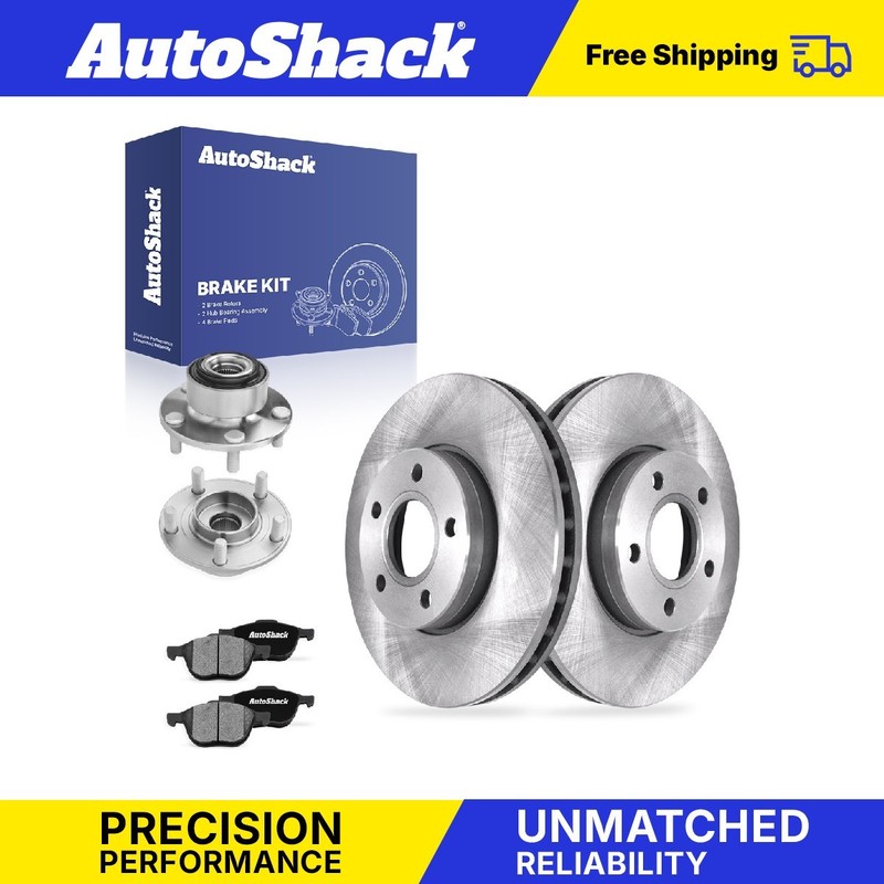 Front Brake Rotors Ceramic Pads Hubs for Volvo, S40 2005-2011