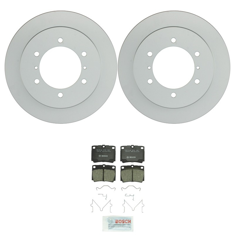 Bosch QuietCast Rear 315mm Rotors & Ceramic Disc Brake Pad Kit For Montero Sport