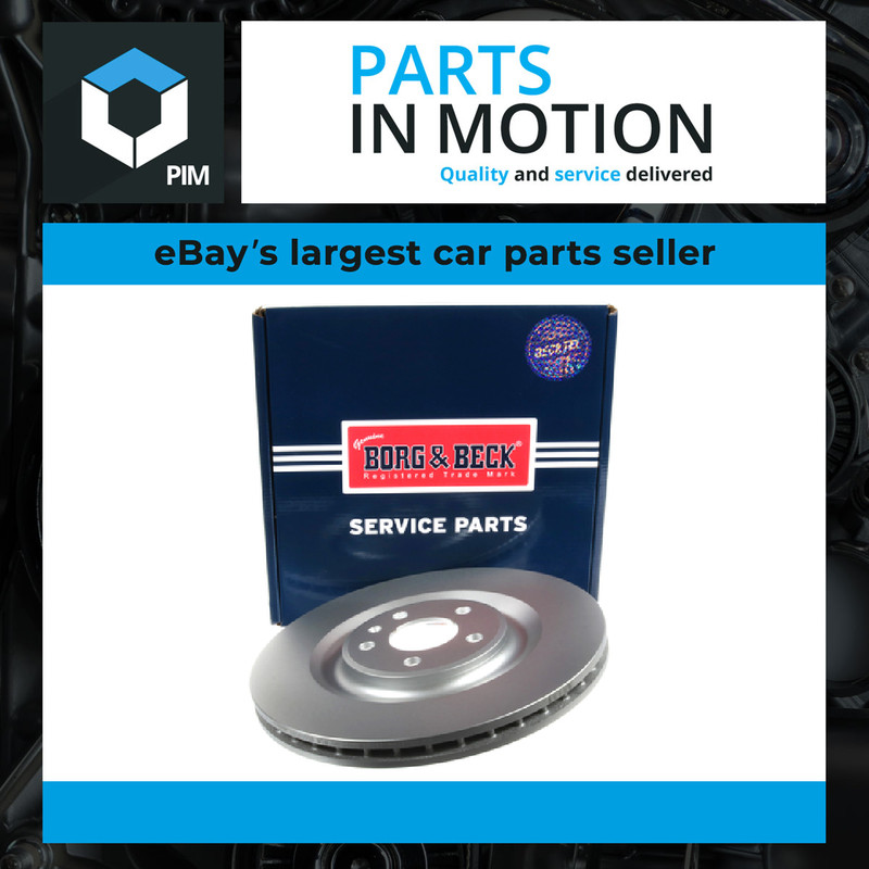 2x Brake Discs Pair Vented Rear 350mm BBD6203S Borg & Beck Set 4M0615601J New
