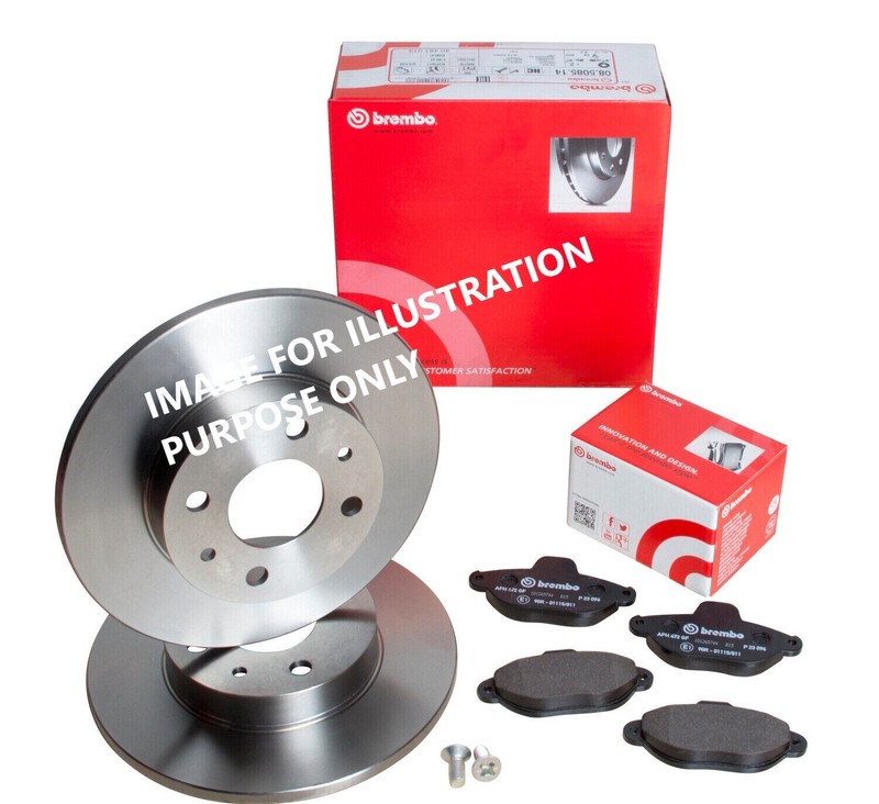 FOR MERCEDEZ BENZ 200TE 2.0 S124 BREMBO REAR BRAKE DISCS 278MM & BRAKE PADS SET